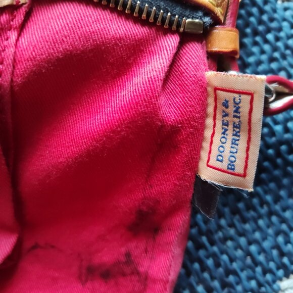 Dooney & Bourke Crossbody Shoulder Bag Leather & Fabric READ - Picture 9 of 16